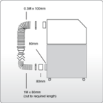 1,3m Gravierlaser Set, Ø100mm Code: 120.292