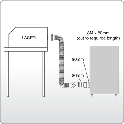 3m Gravierlaser Set, Ø80mm Code: 120.299